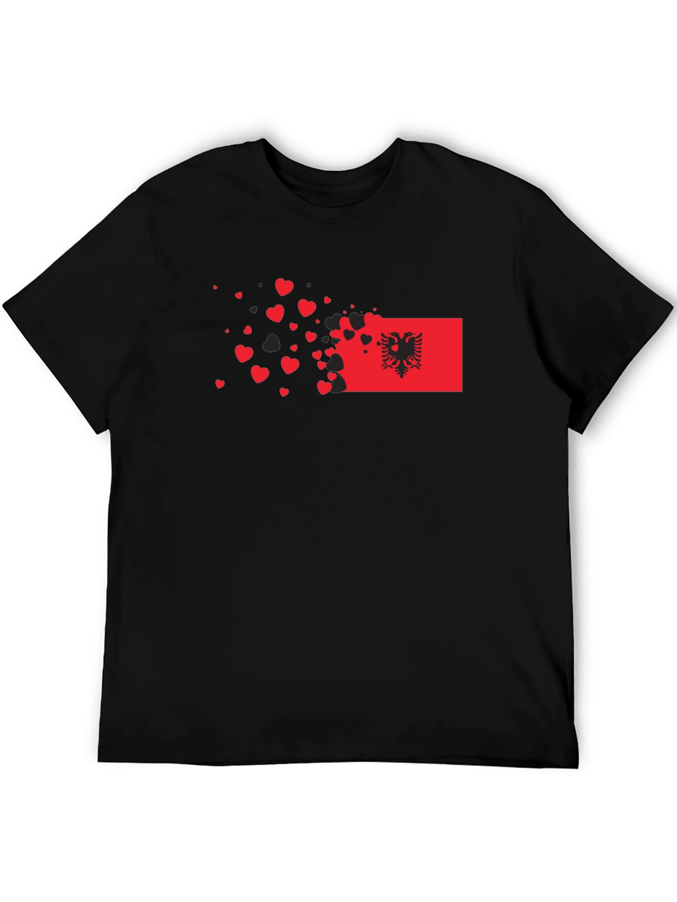 Albania Flag Heart T-Shirt