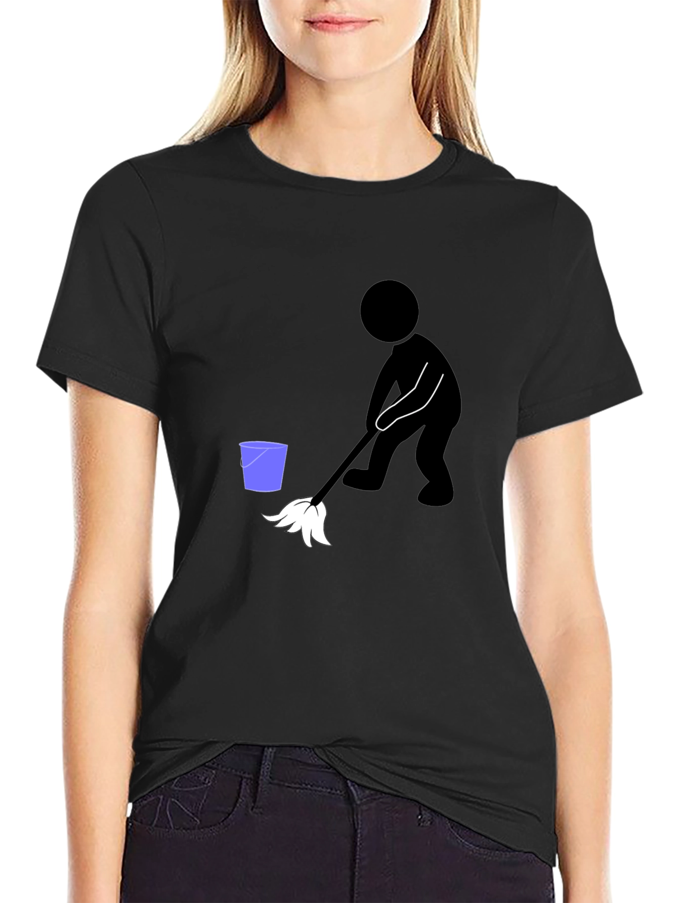 Funny Cleaning Crew Black T-Shirt