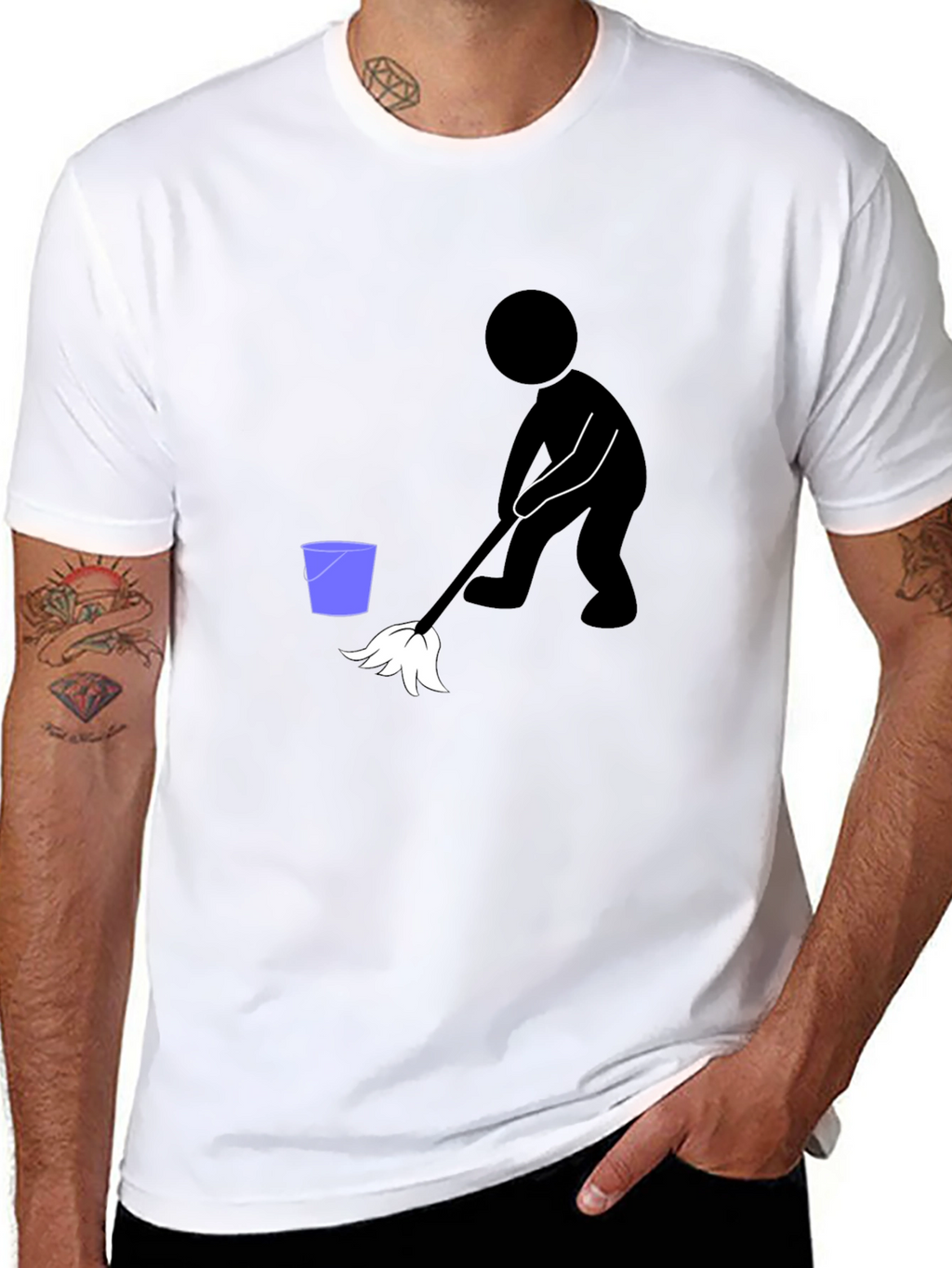 Funny Cleaning Crew Black T-Shirt