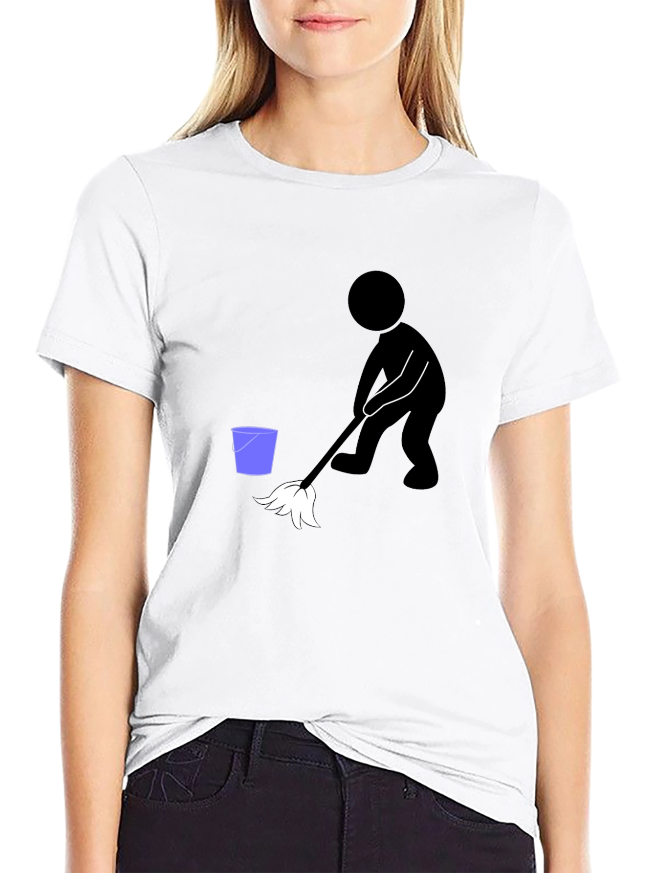 Funny Cleaning Crew Black T-Shirt