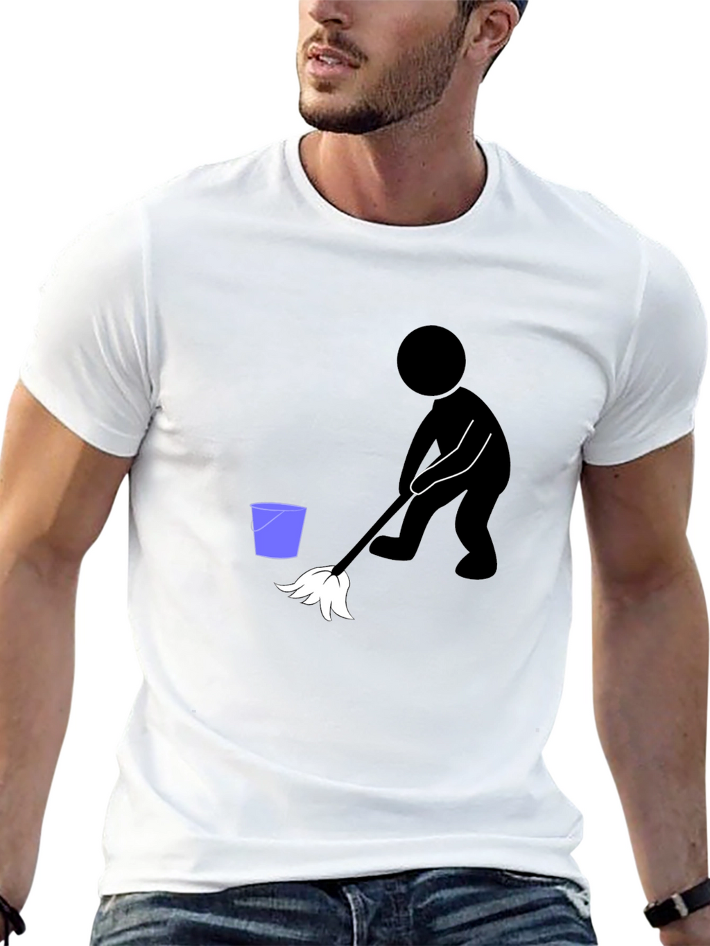 Funny Cleaning Crew Black T-Shirt
