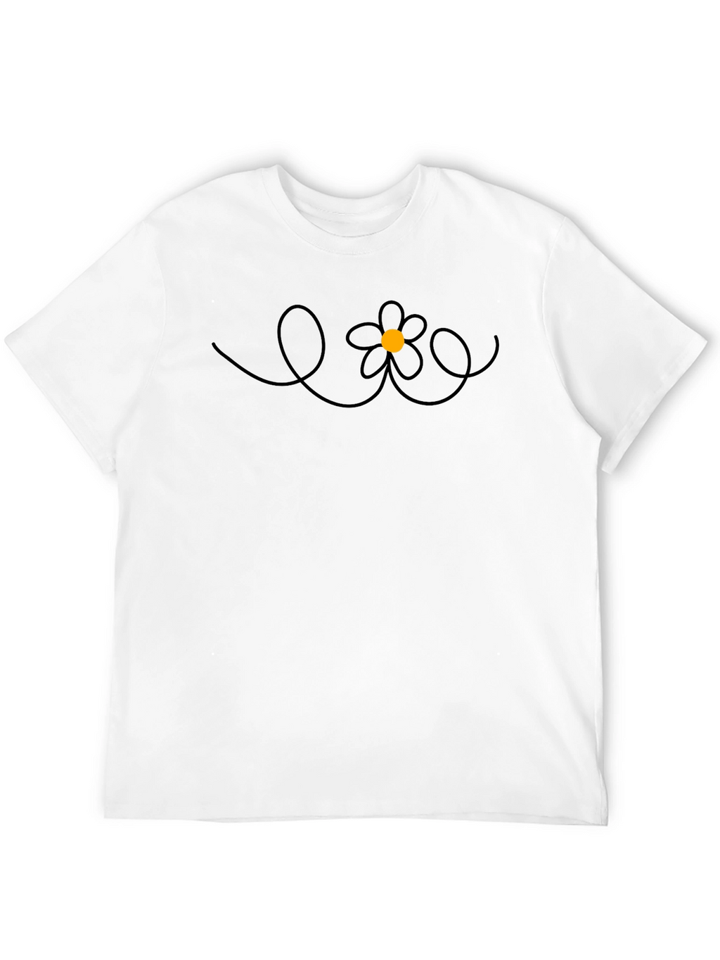 Daisy Doodle Black T-Shirt