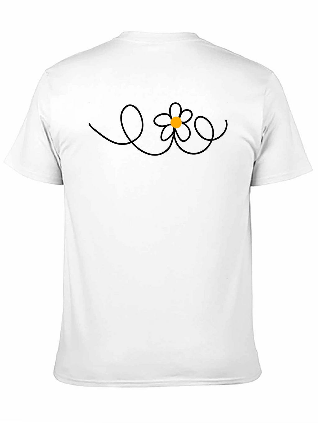 Daisy Doodle Black T-Shirt