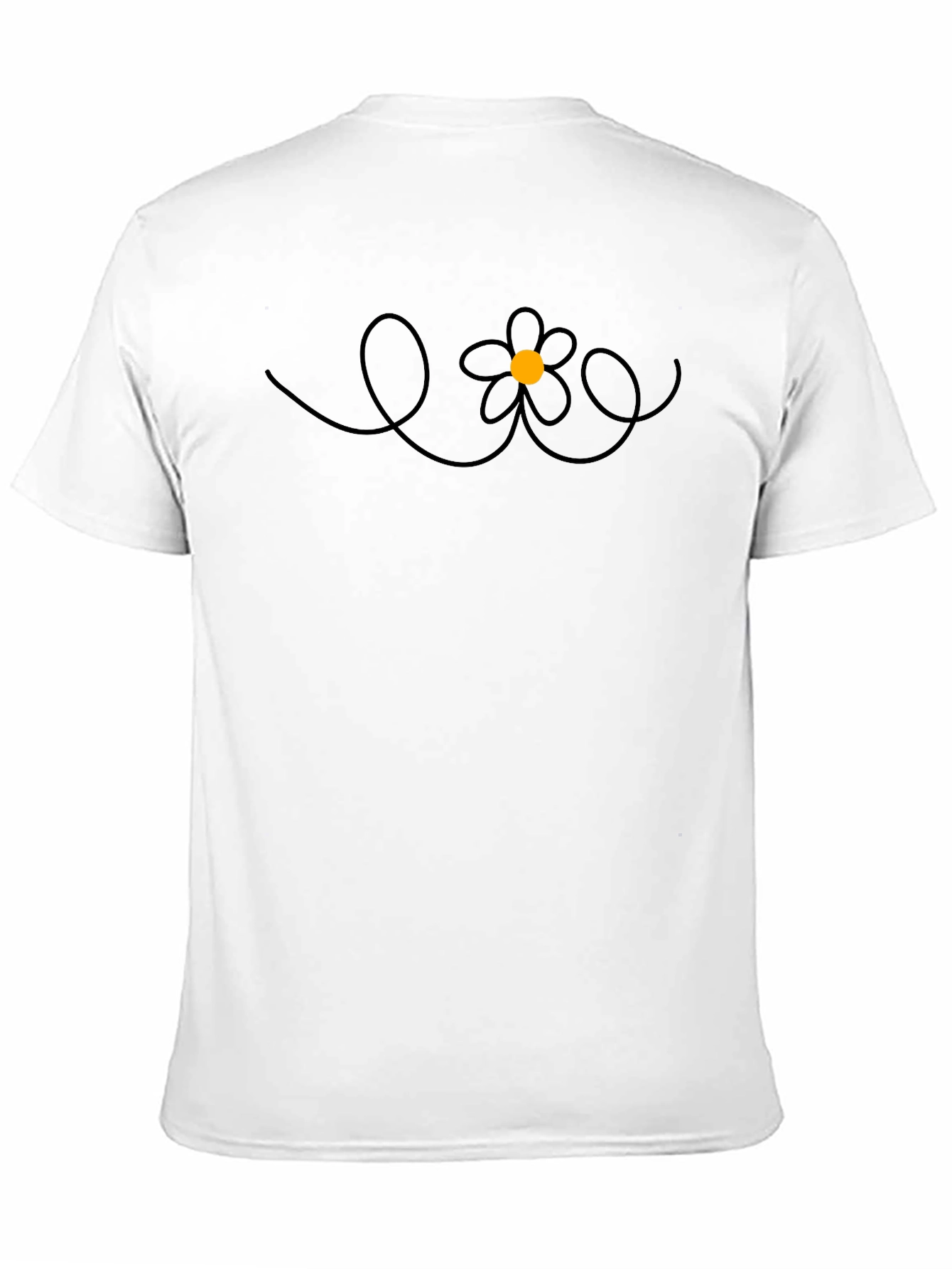 Daisy Doodle Black T-Shirt