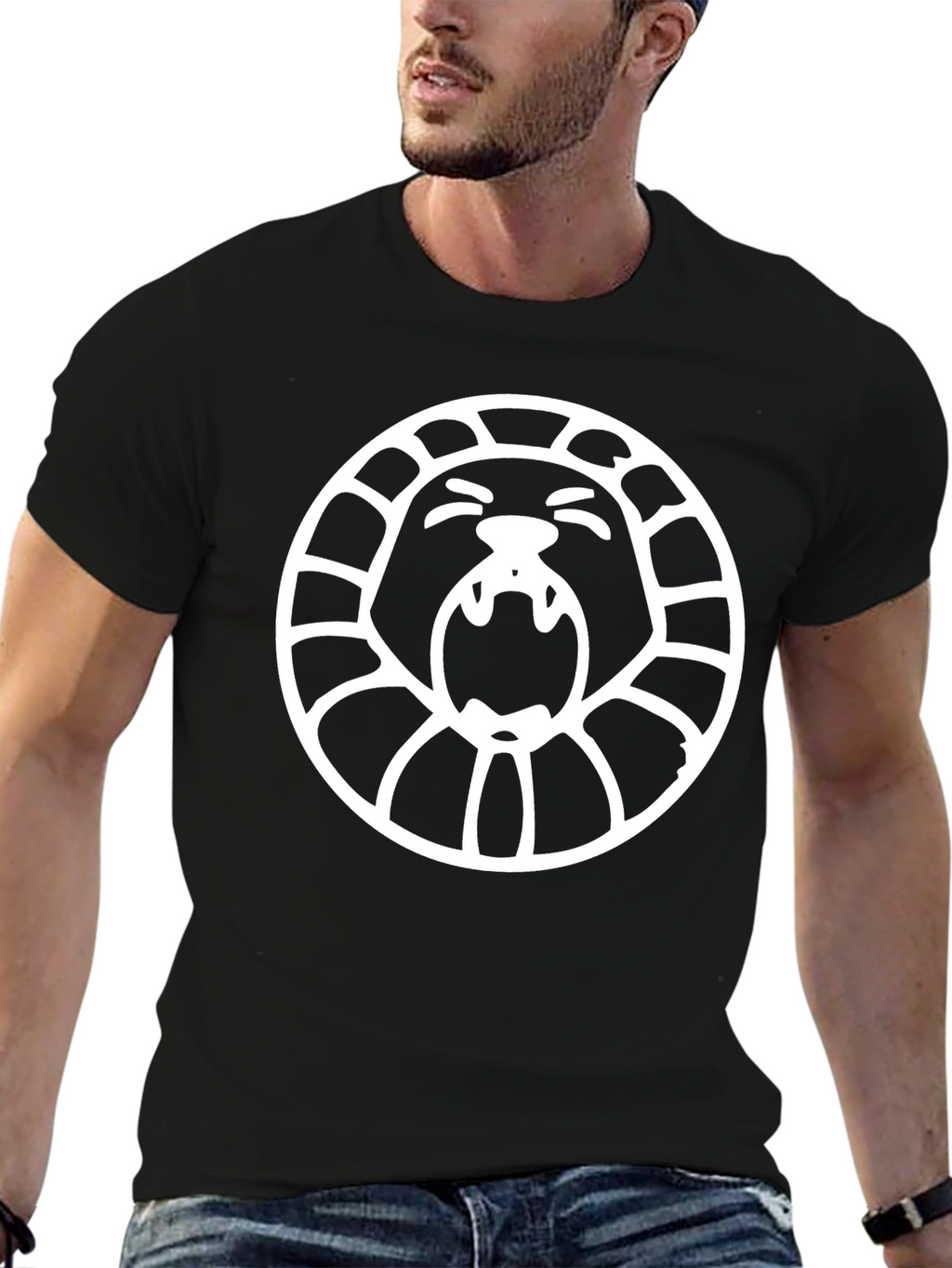 Lion Circle Black T-Shirt