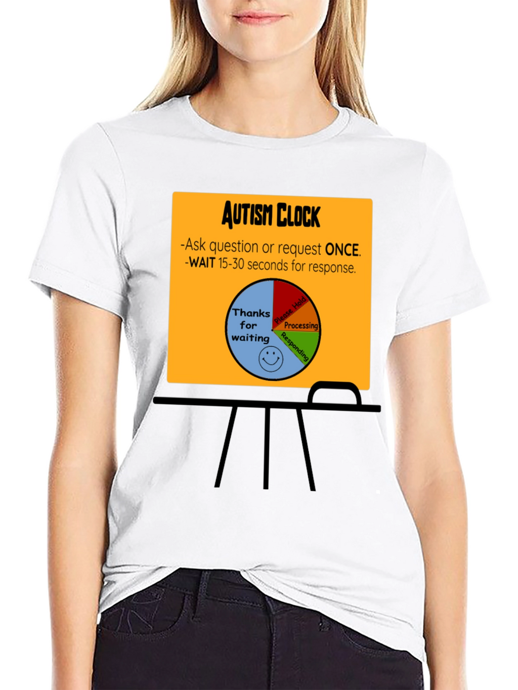 Autism Clock T-Shirt: Patience & Understanding