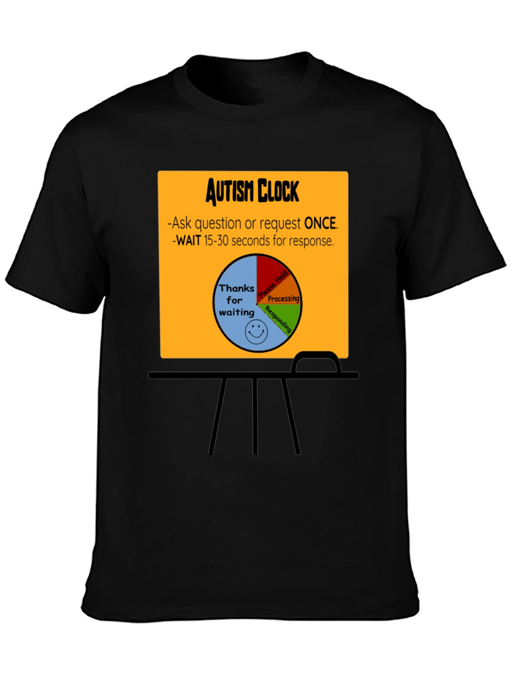 Autism Clock T-Shirt: Patience & Understanding