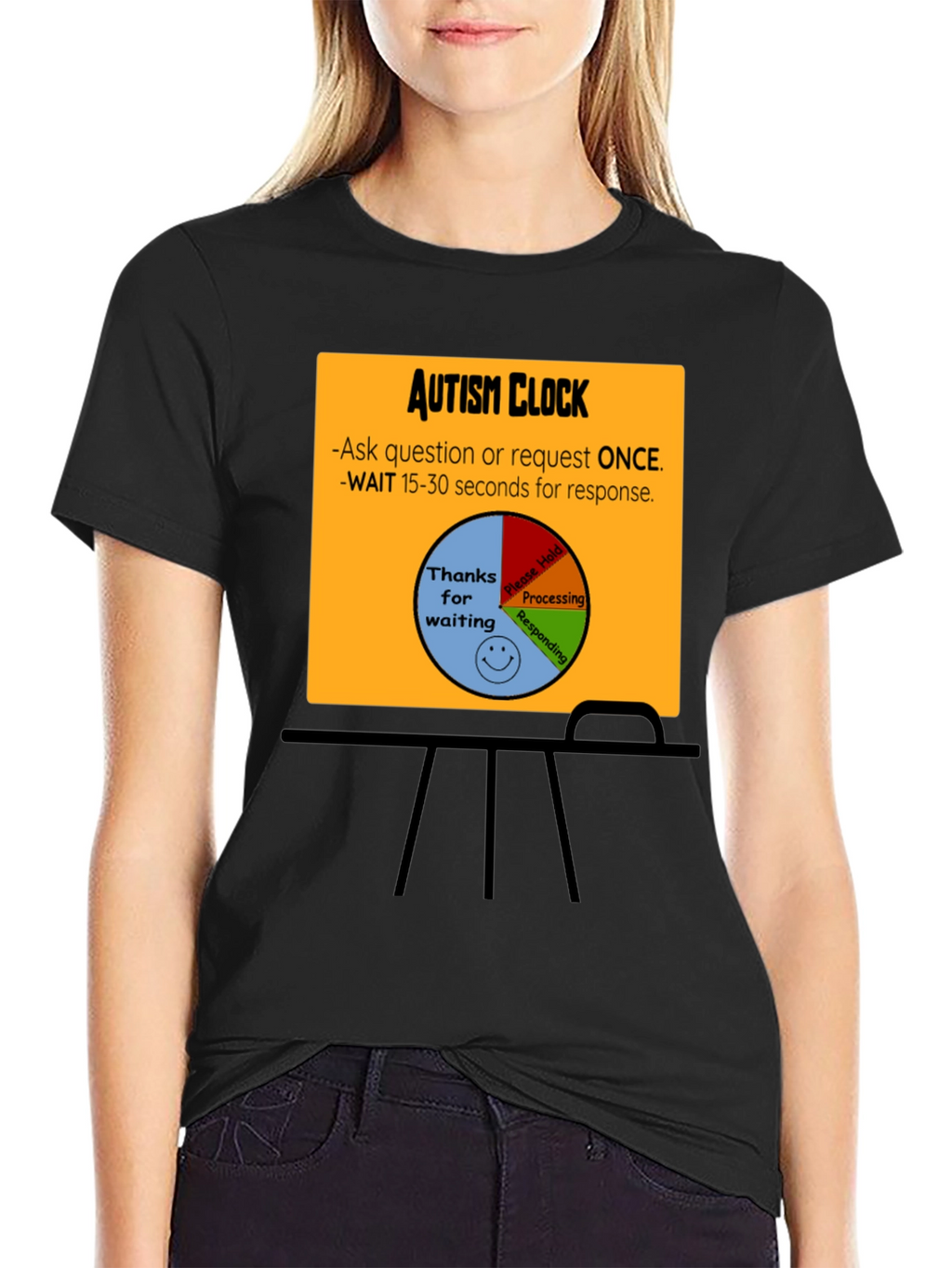Autism Clock T-Shirt: Patience & Understanding