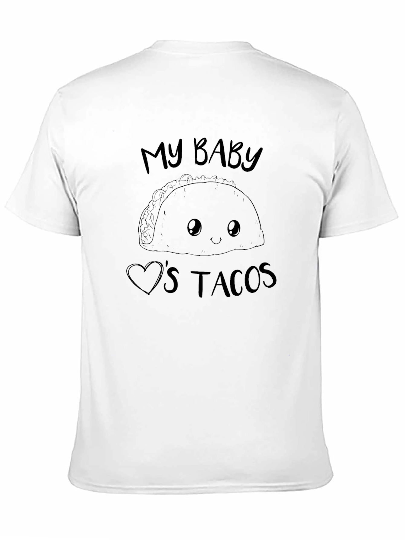 My Baby Loves Tacos Graphic Tee - Black