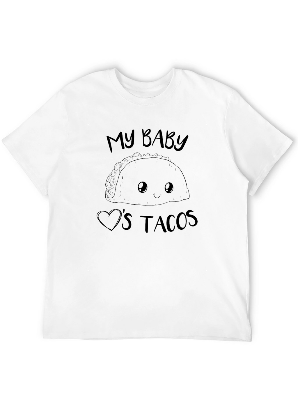 My Baby Loves Tacos Graphic Tee - Black