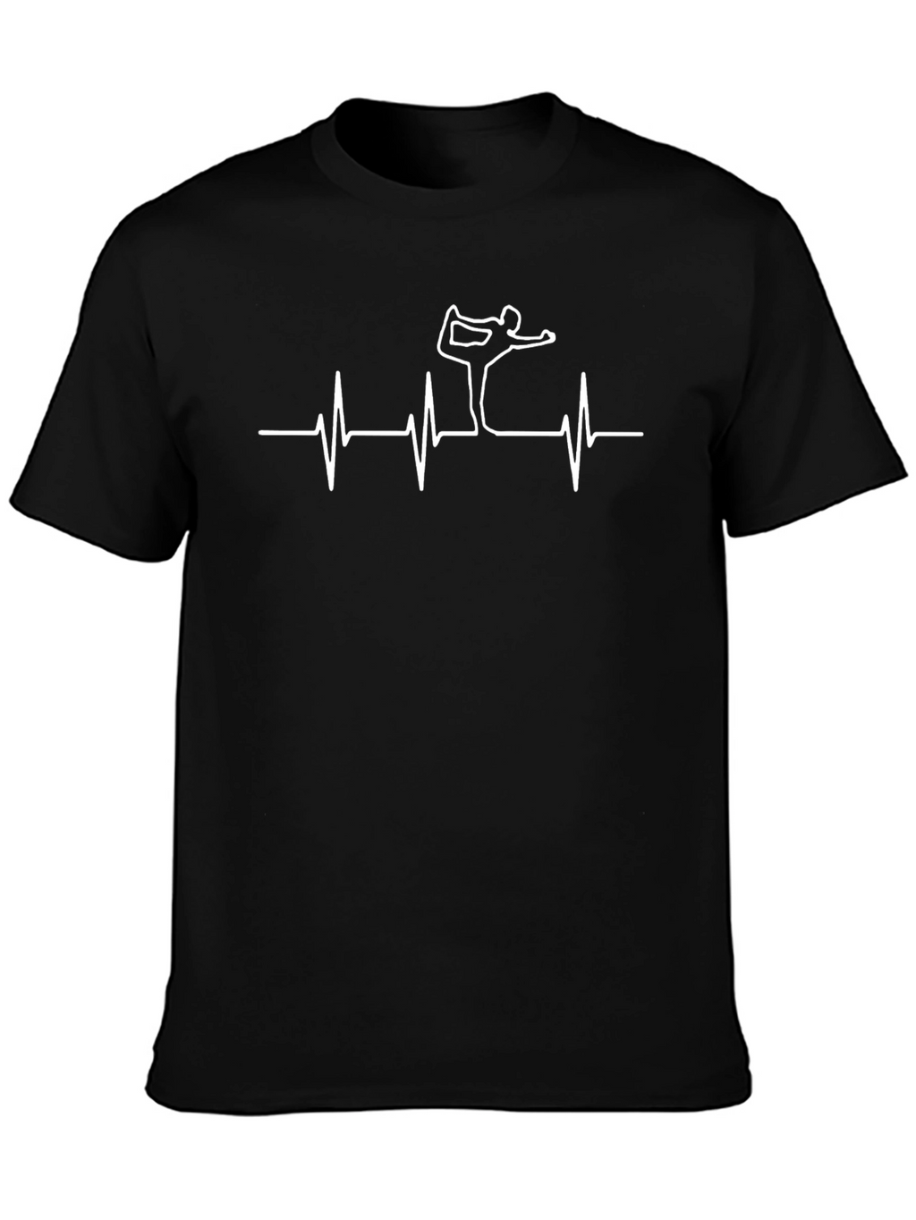 Yoga Heartbeat Tee - Black