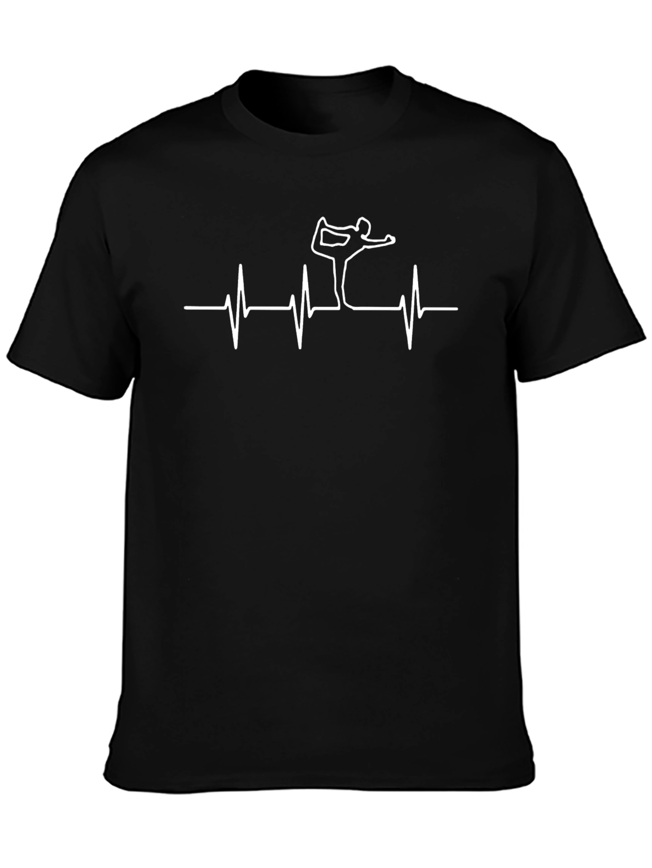 Yoga Heartbeat Tee - Black