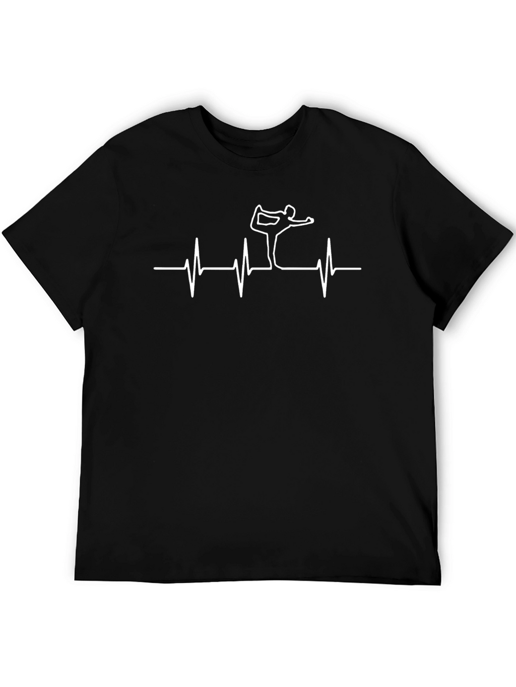 Yoga Heartbeat Tee - Black