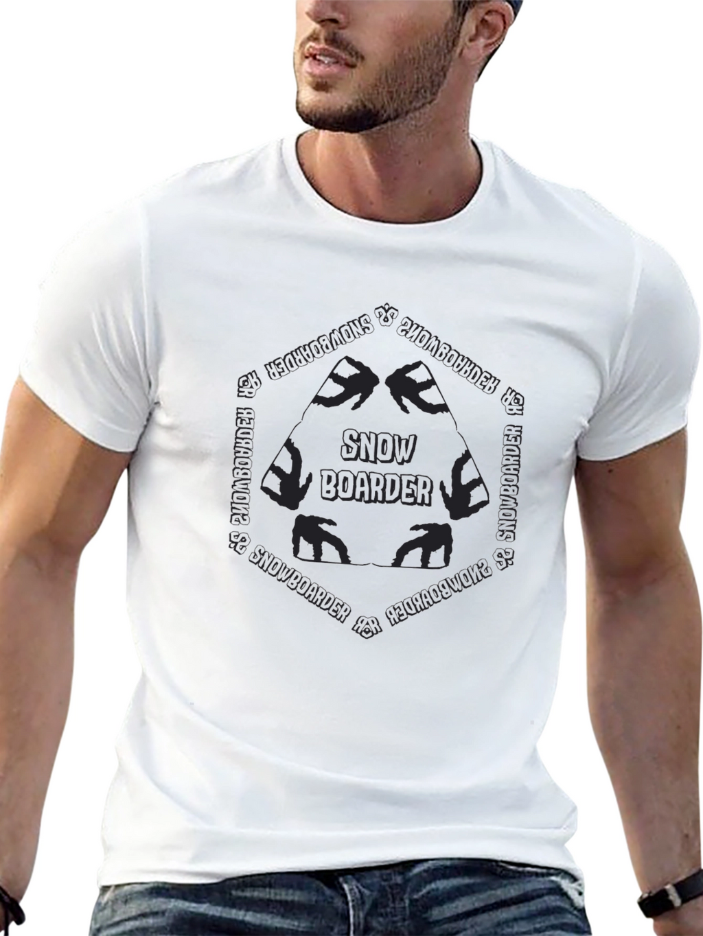 Snowboarder Graphic Tee - Cool Design