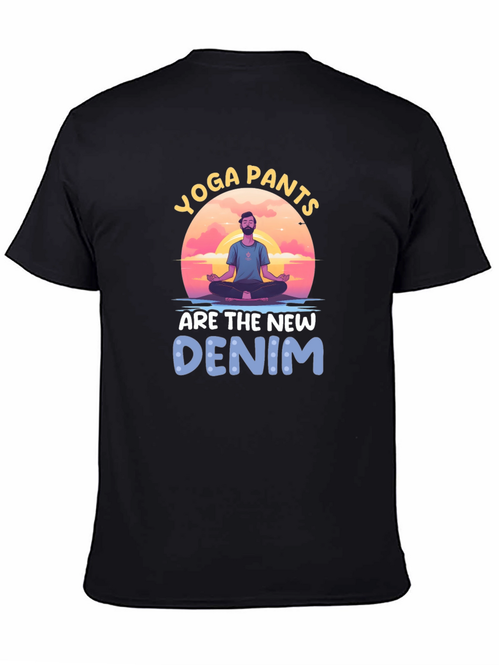 Yoga Pants New Denim Graphic Tee