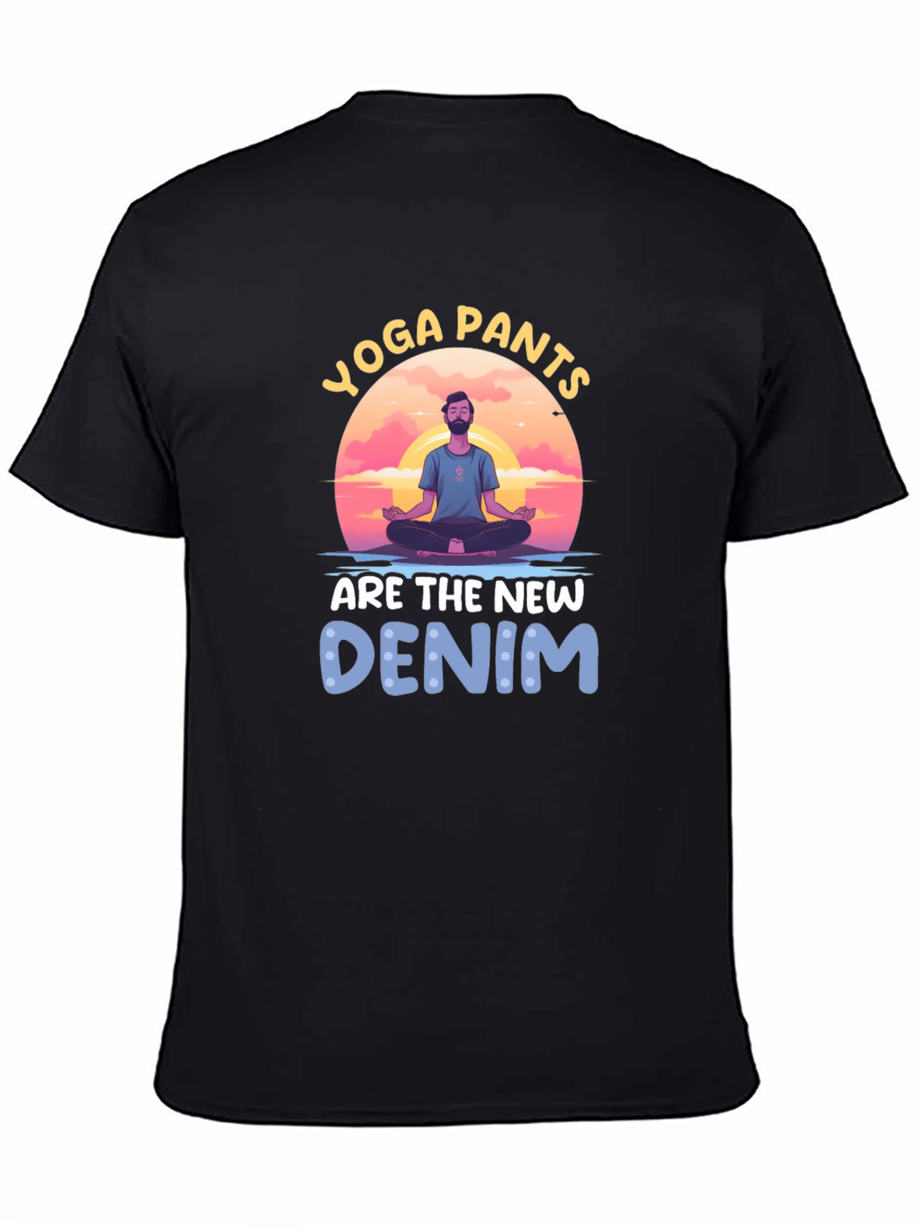 Yoga Pants New Denim Graphic Tee
