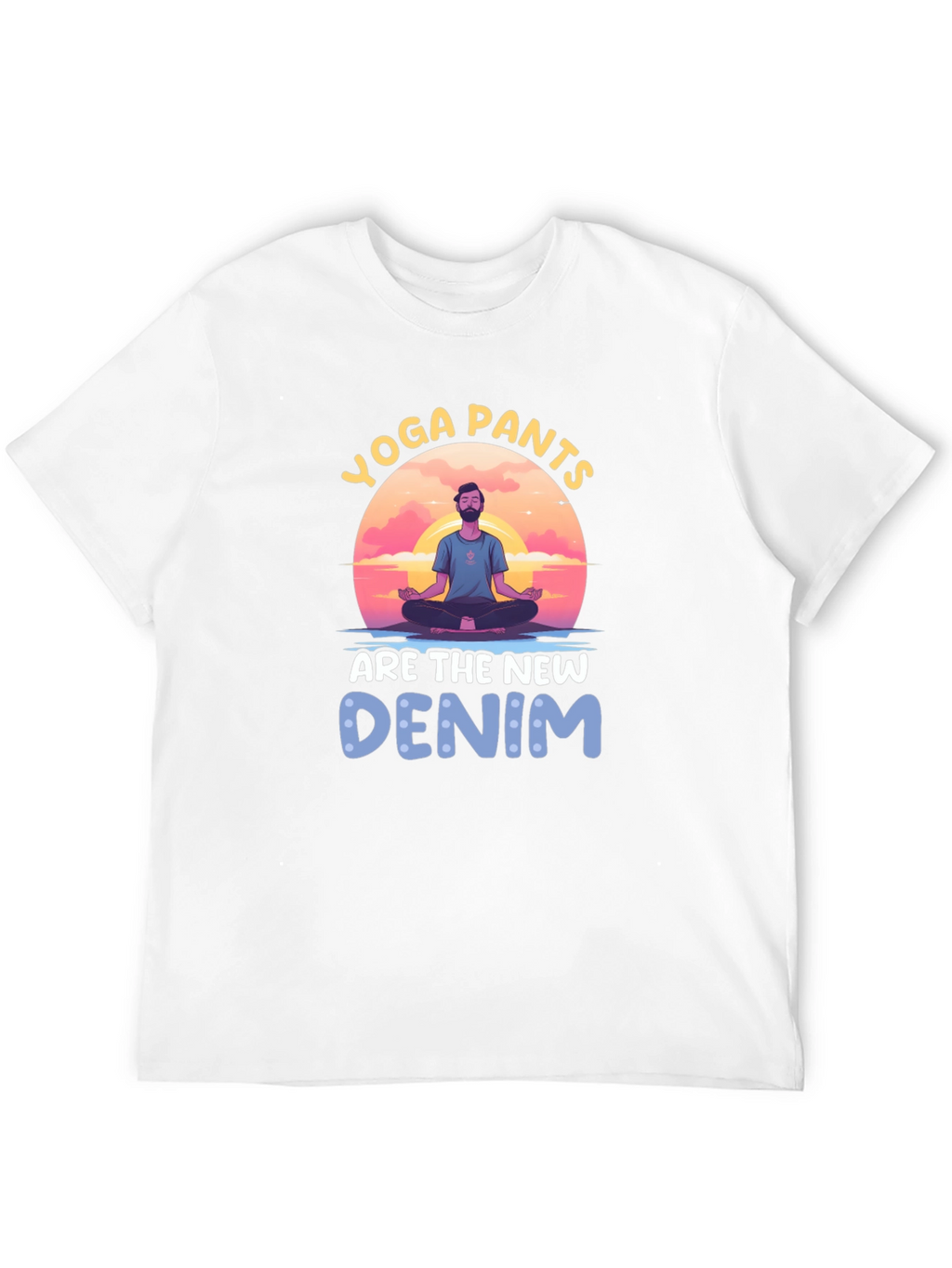 Yoga Pants New Denim Graphic Tee