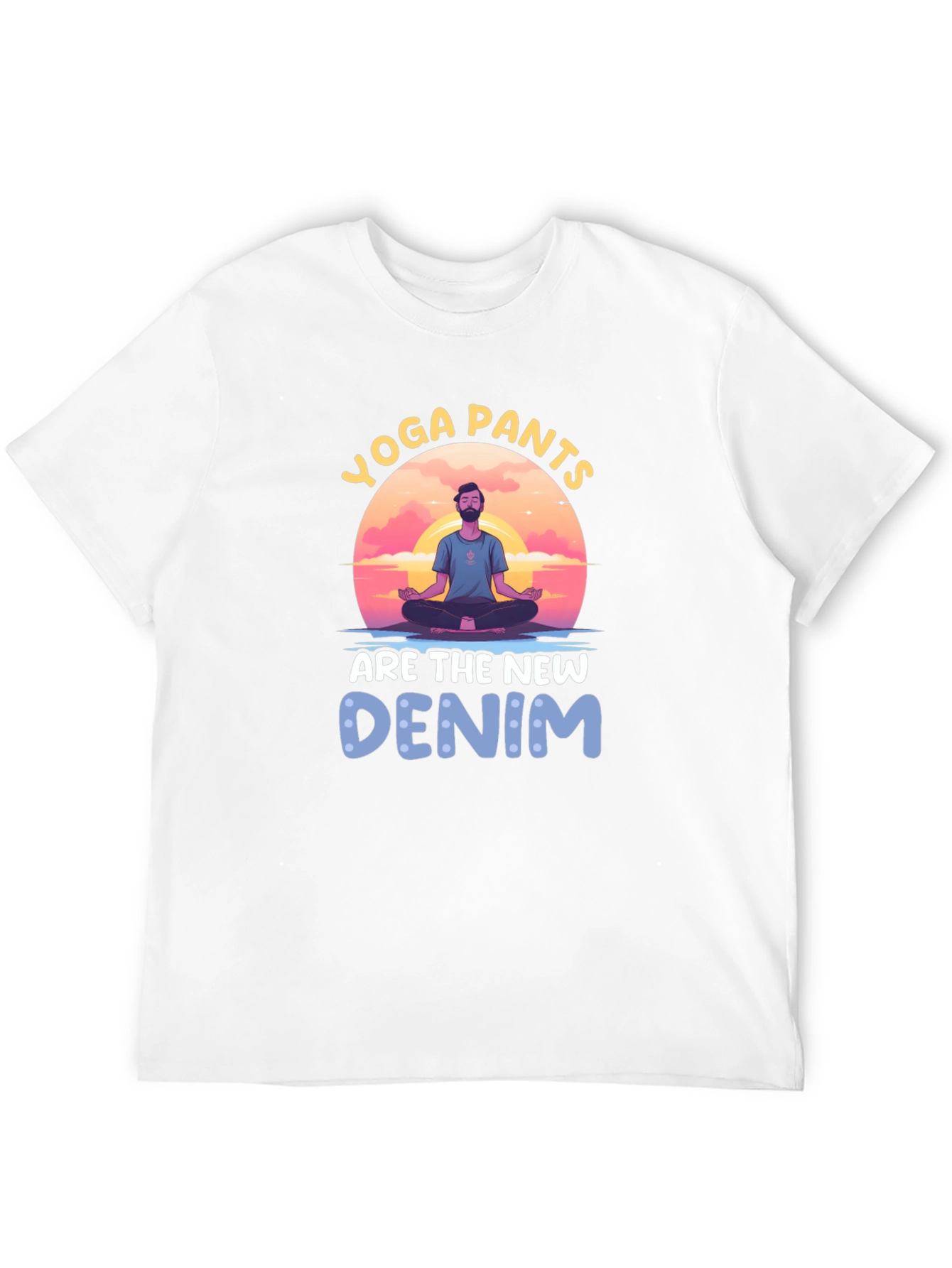 Yoga Pants New Denim Graphic Tee