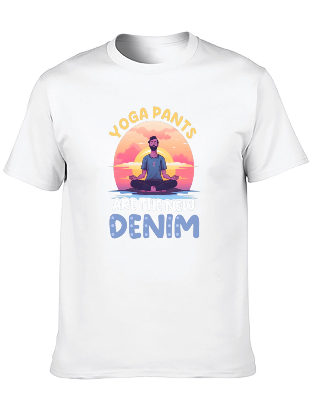 Yoga Pants New Denim Graphic Tee