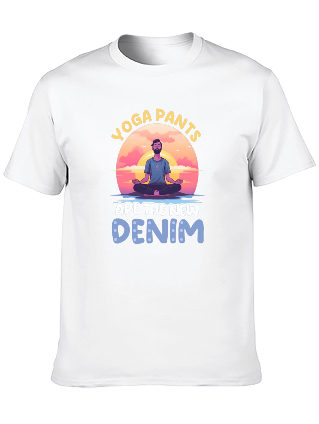 Yoga Pants New Denim Graphic Tee