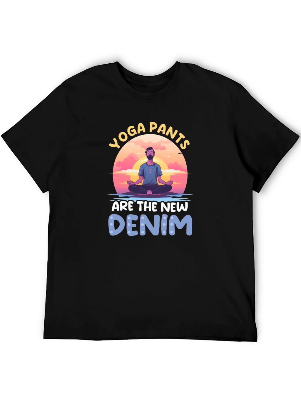 Yoga Pants New Denim Graphic Tee