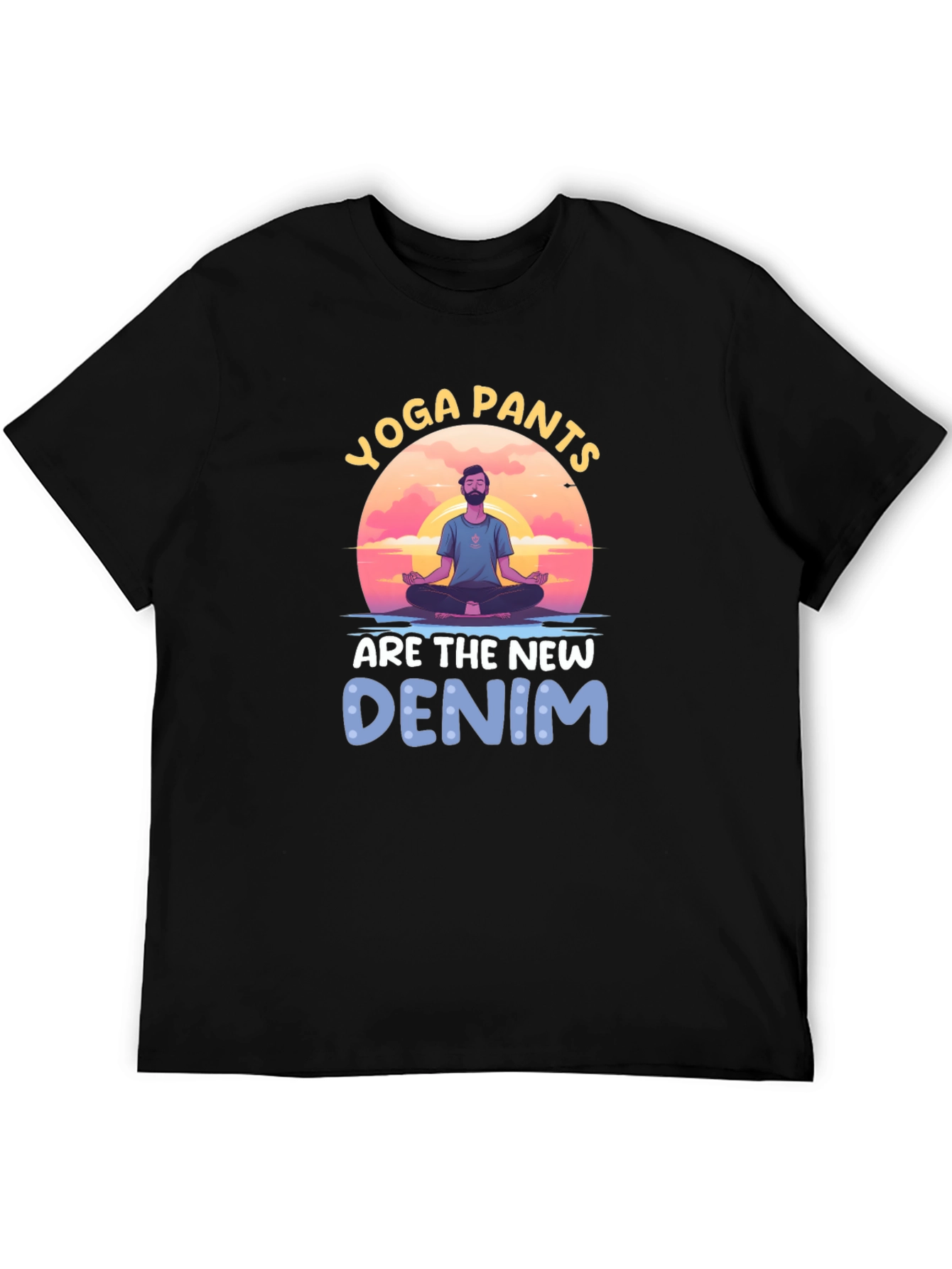 Yoga Pants New Denim Graphic Tee