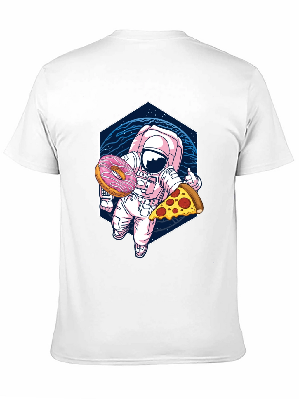 Astronaut Pizza & Donut Graphic Tee