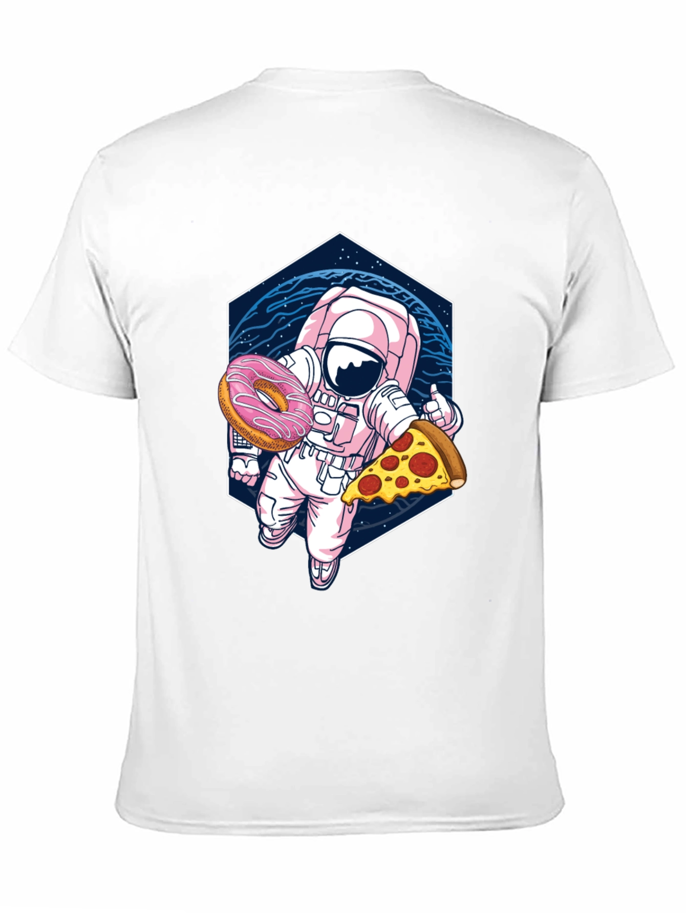 Astronaut Pizza & Donut Graphic Tee