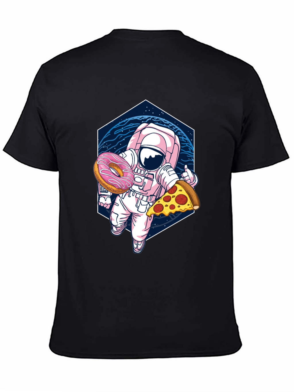 Astronaut Pizza & Donut Graphic Tee