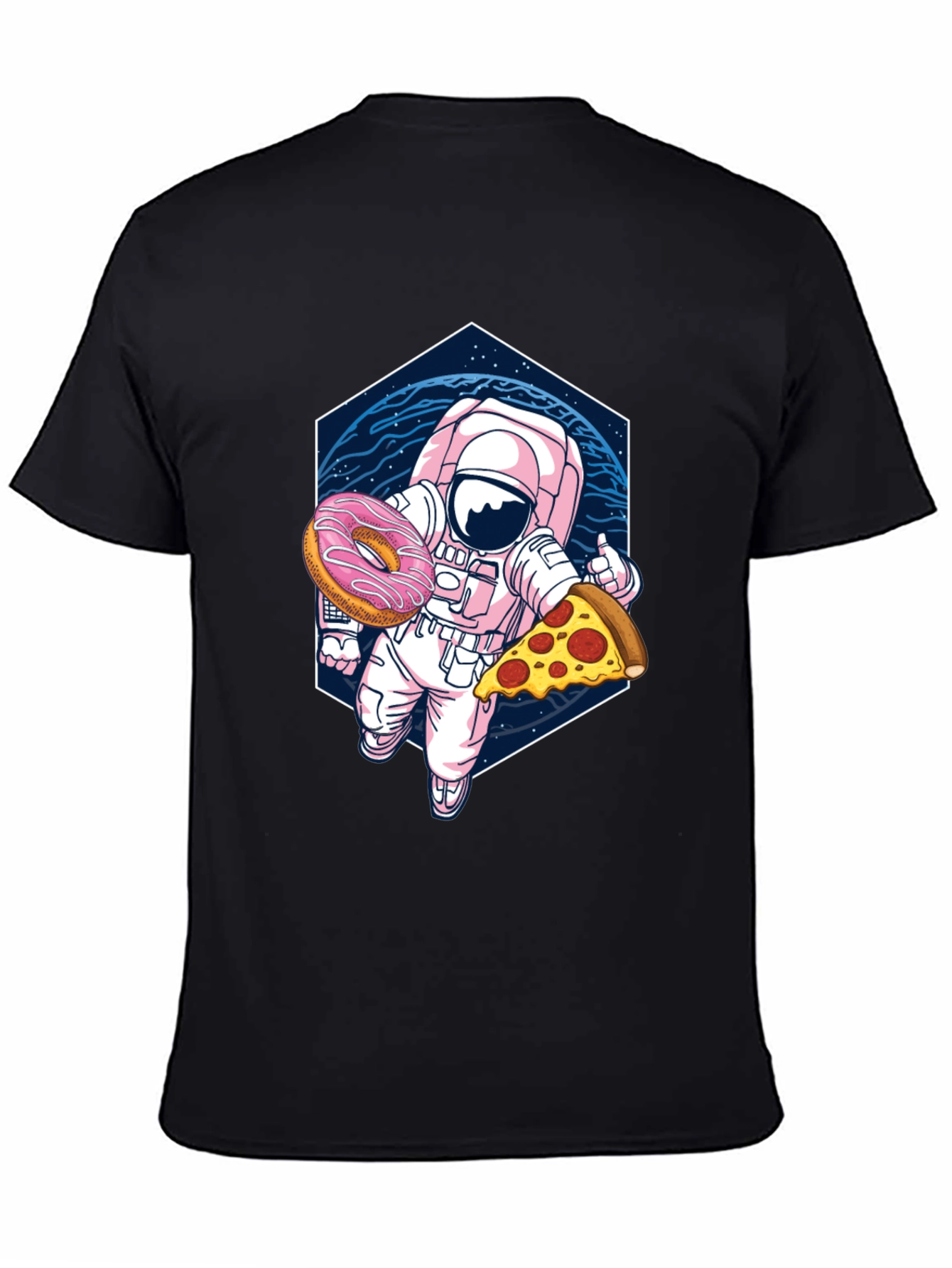 Astronaut Pizza & Donut Graphic Tee