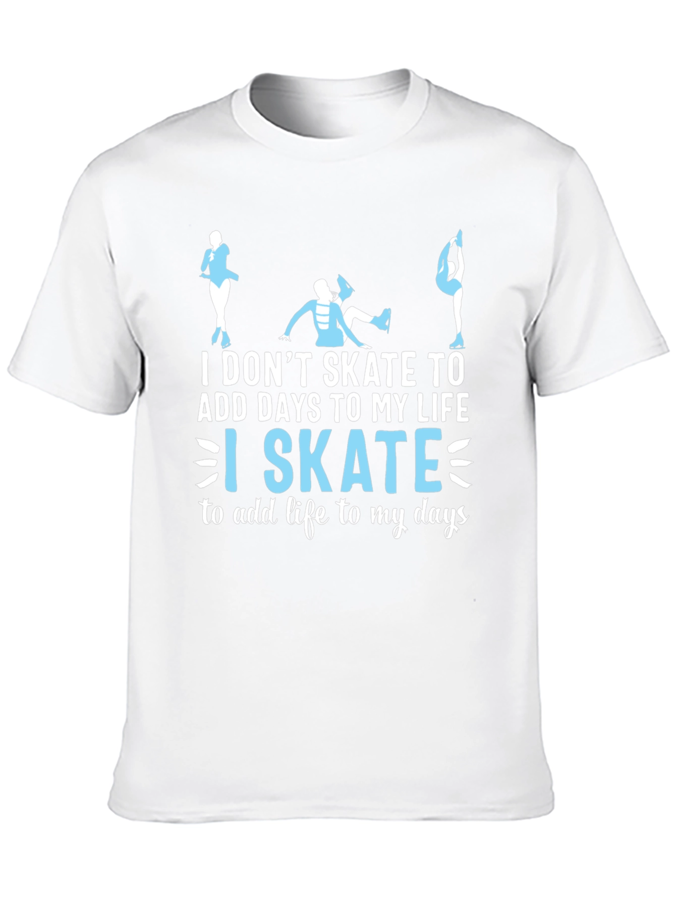 I Skate To Add Life Black T-Shirt