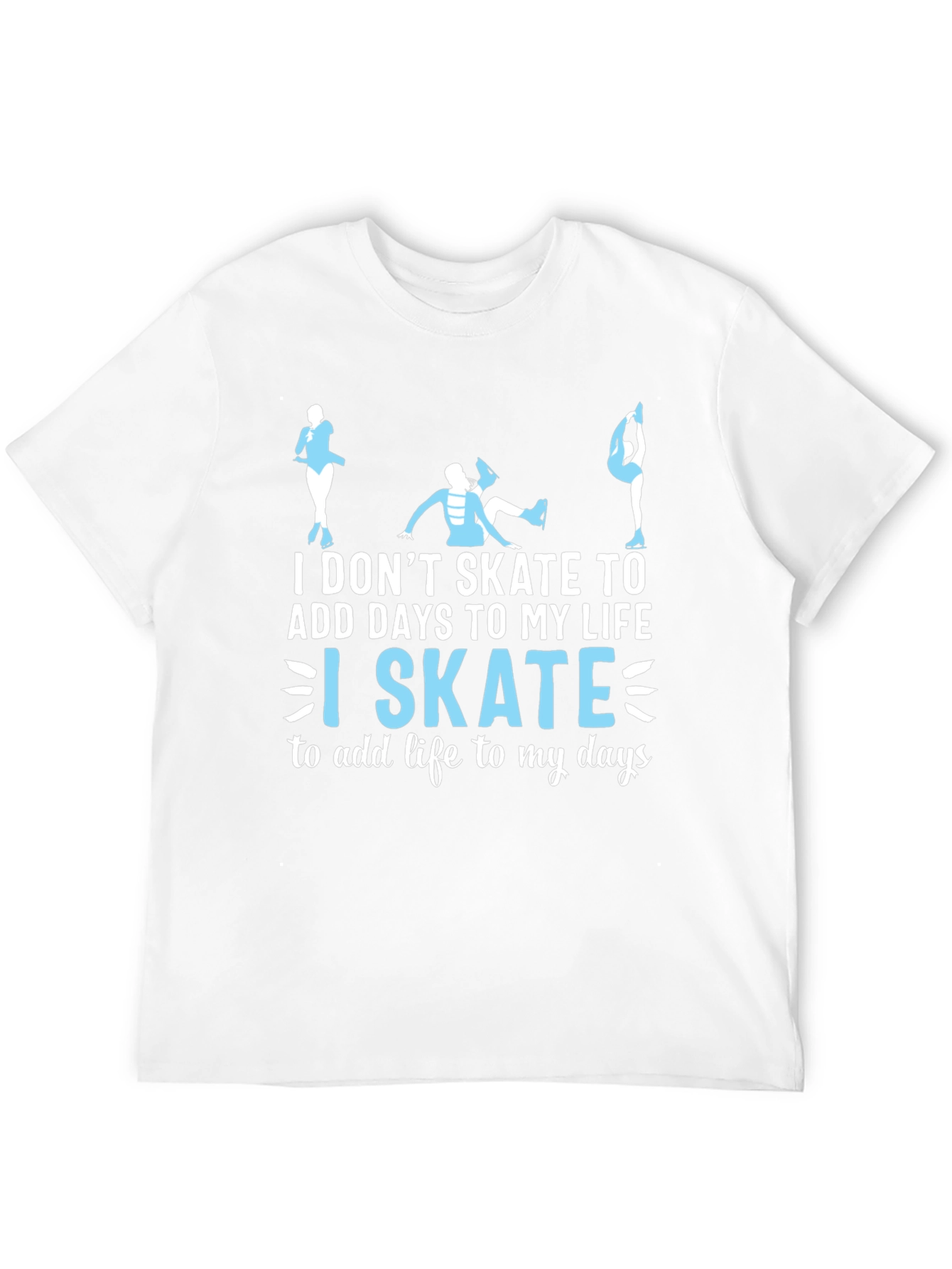 I Skate To Add Life Black T-Shirt