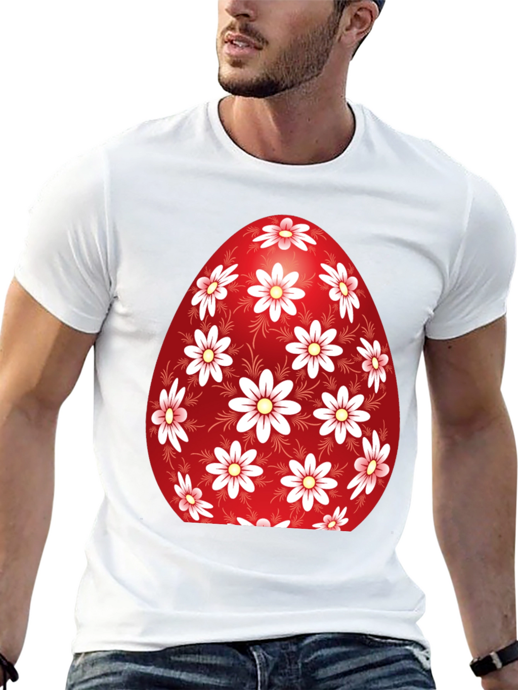 Floral Easter Egg Graphic Tee