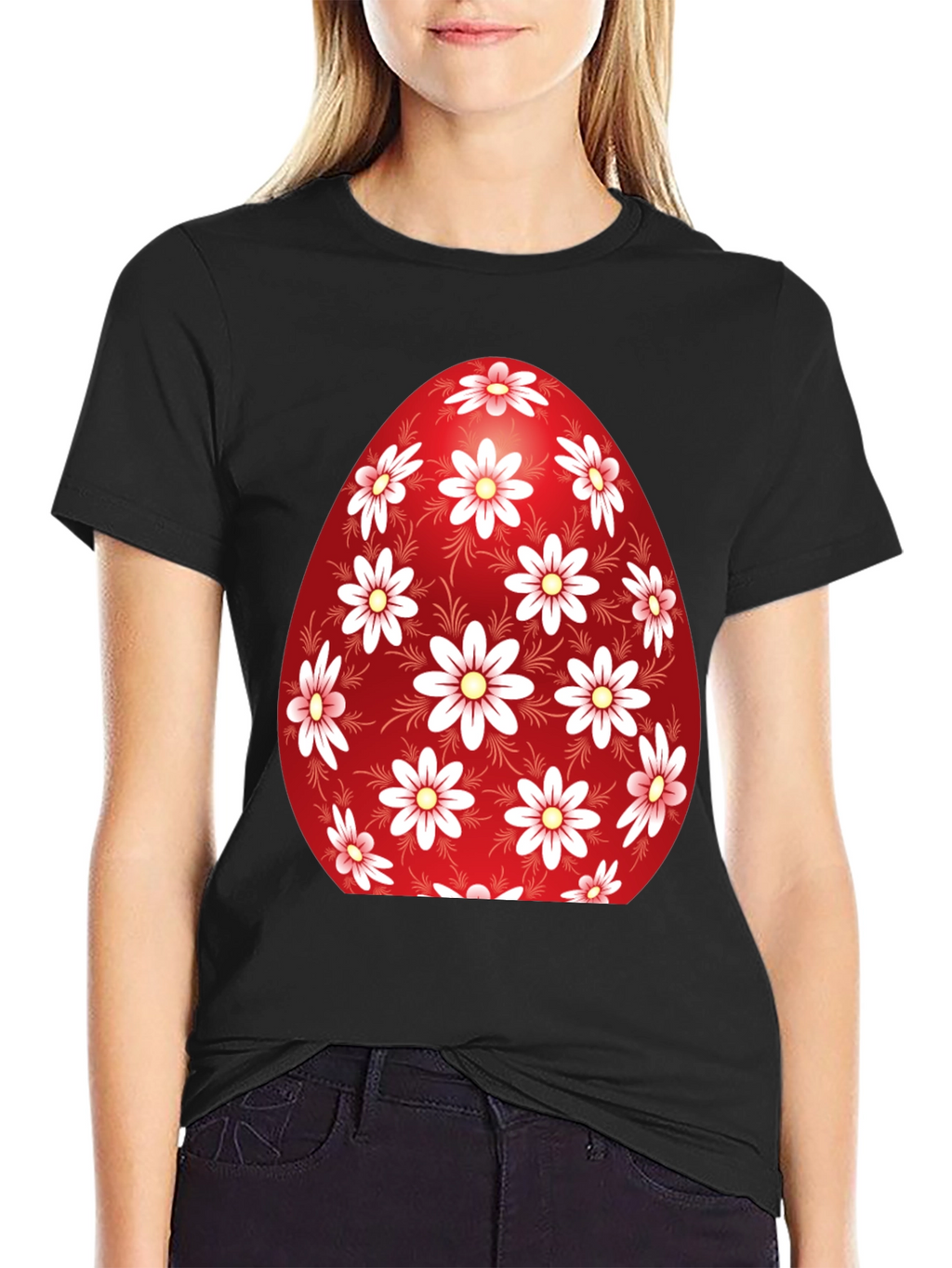 Floral Easter Egg Graphic Tee