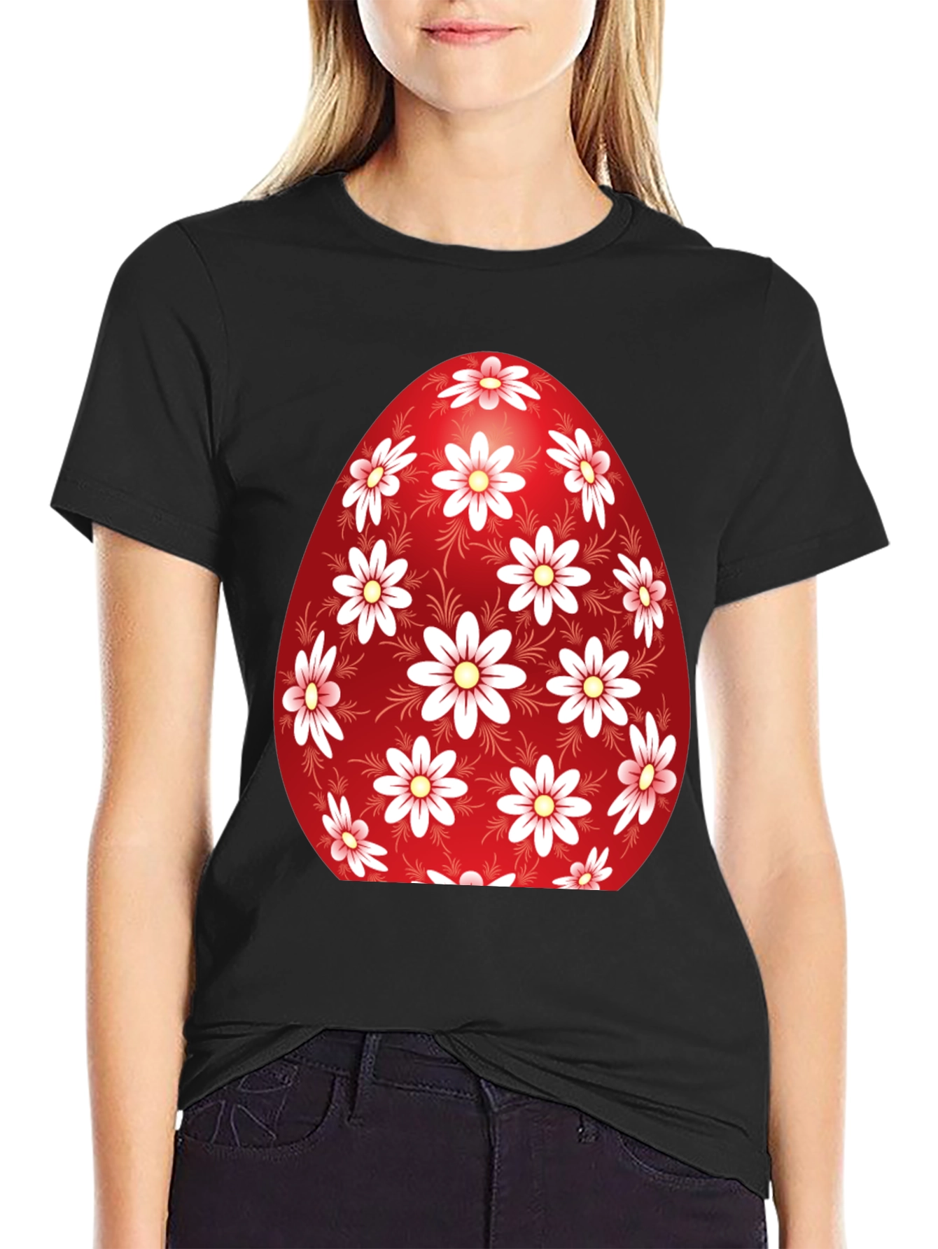 Floral Easter Egg Graphic Tee