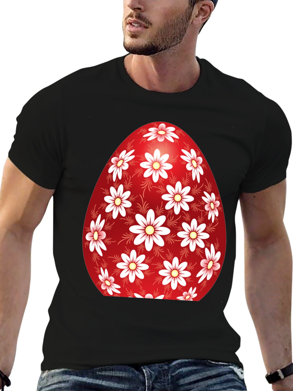 Floral Easter Egg Graphic Tee