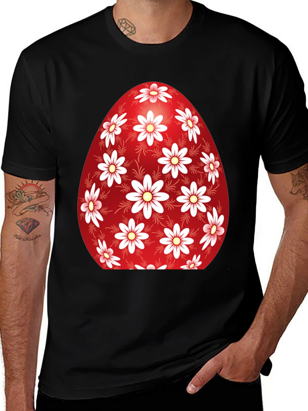 Floral Easter Egg Graphic Tee
