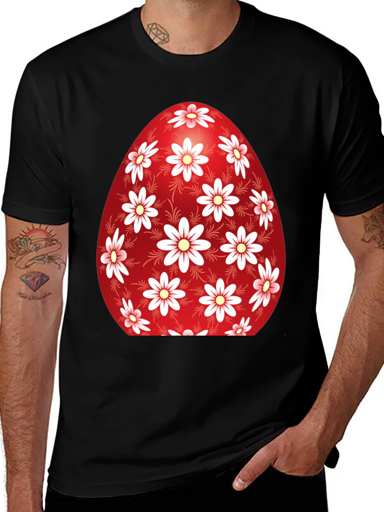 Floral Easter Egg Graphic Tee