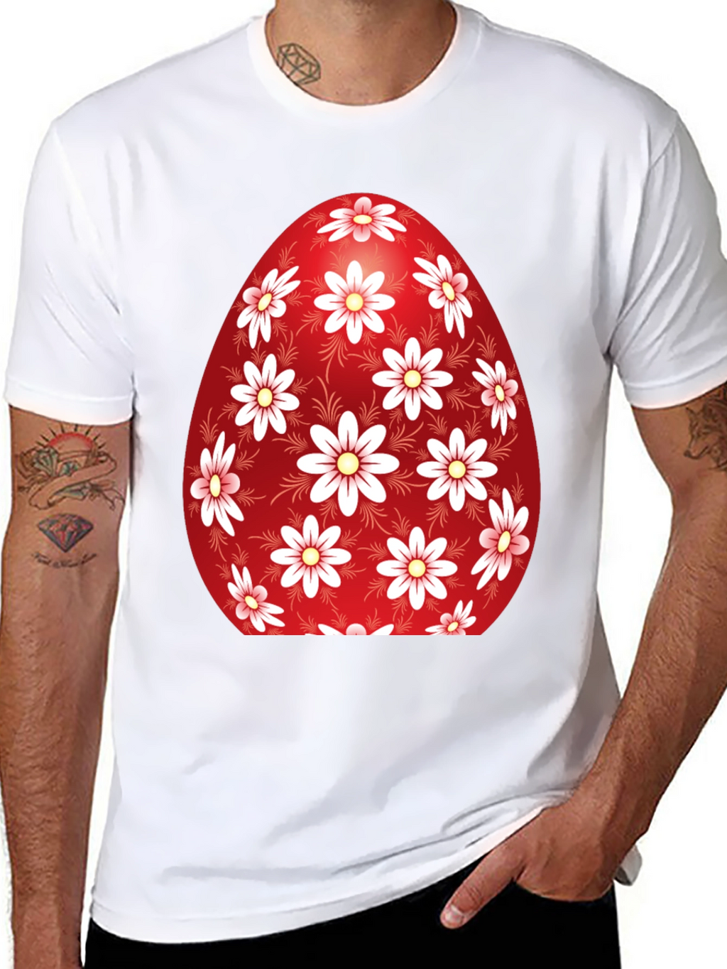 Floral Easter Egg Graphic Tee