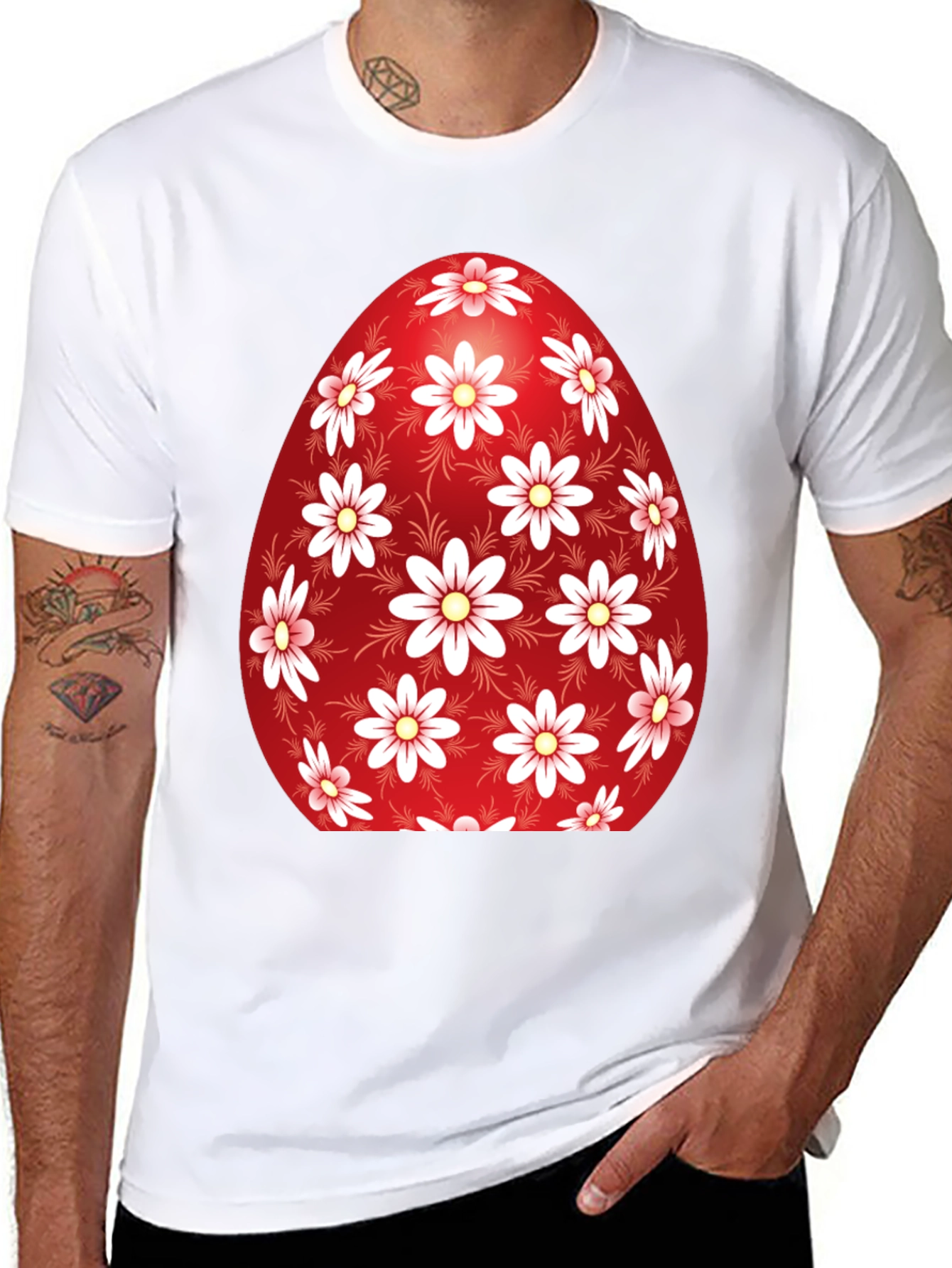 Floral Easter Egg Graphic Tee