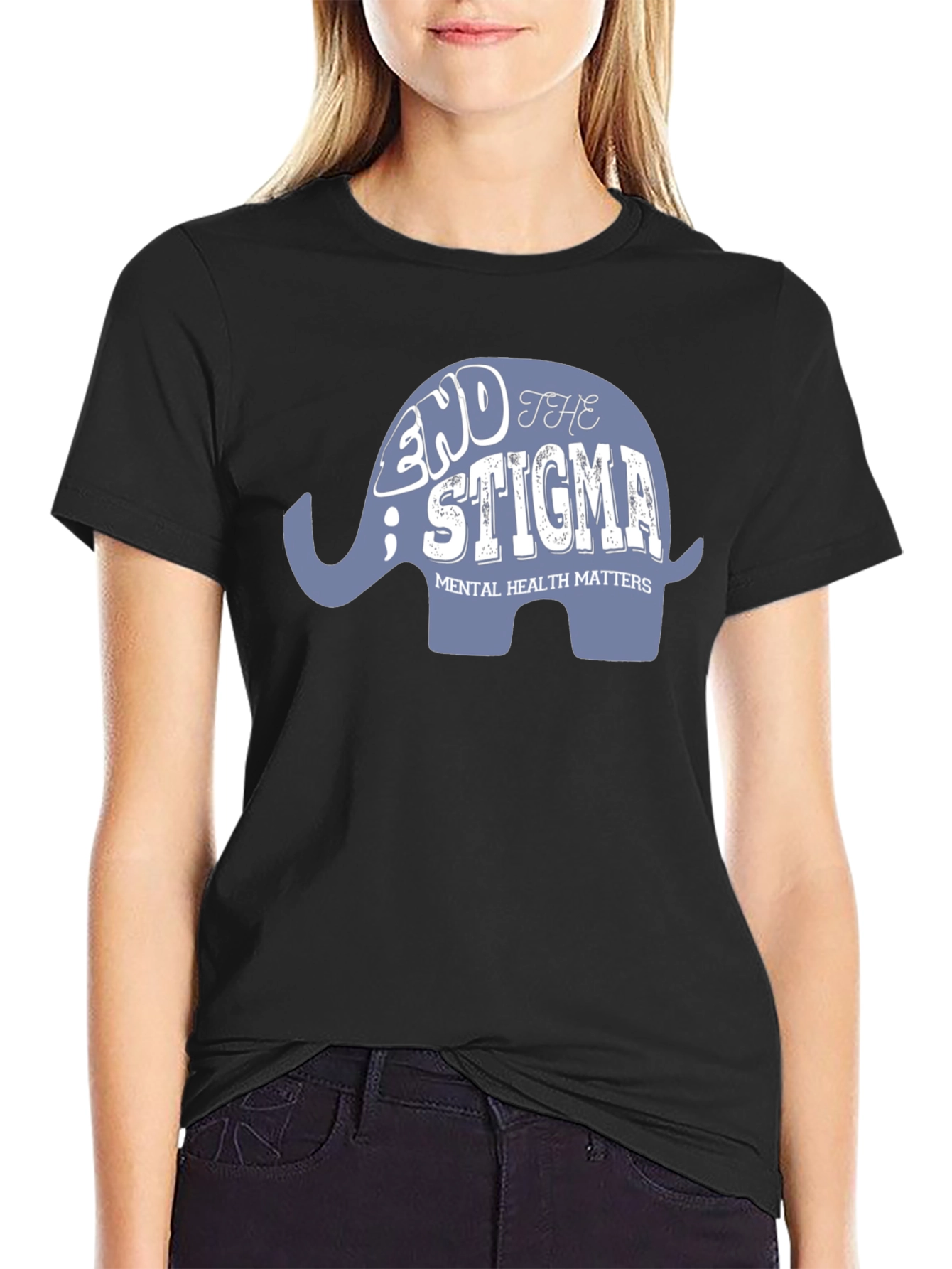 End the Stigma Mental Health Matters Graphic T-Shirt