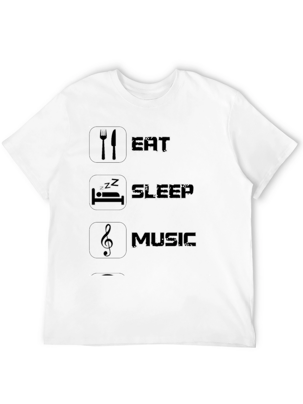 Eat Sleep Music T-Shirt - Black Graphic Tee