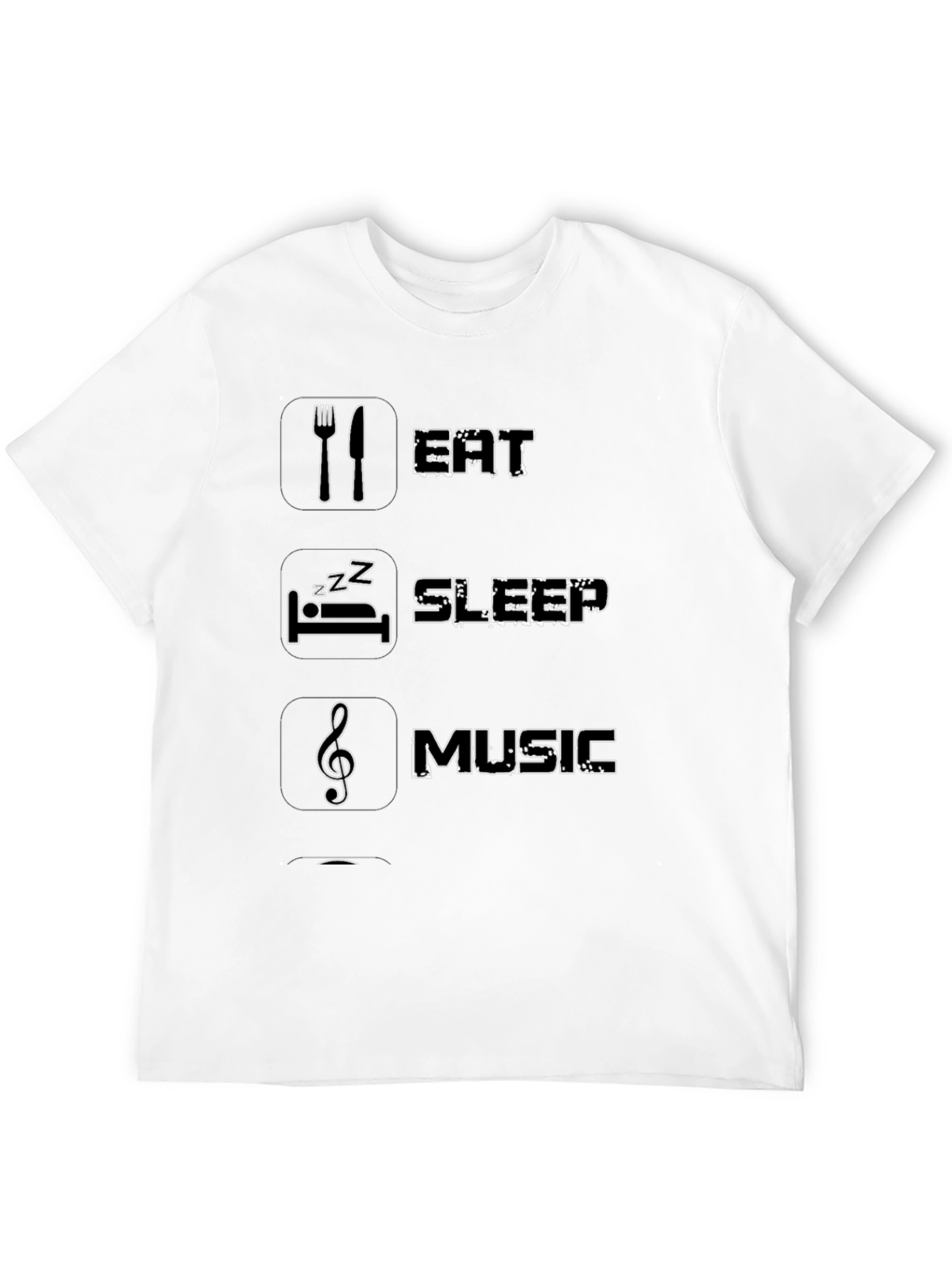 Eat Sleep Music T-Shirt - Black Graphic Tee