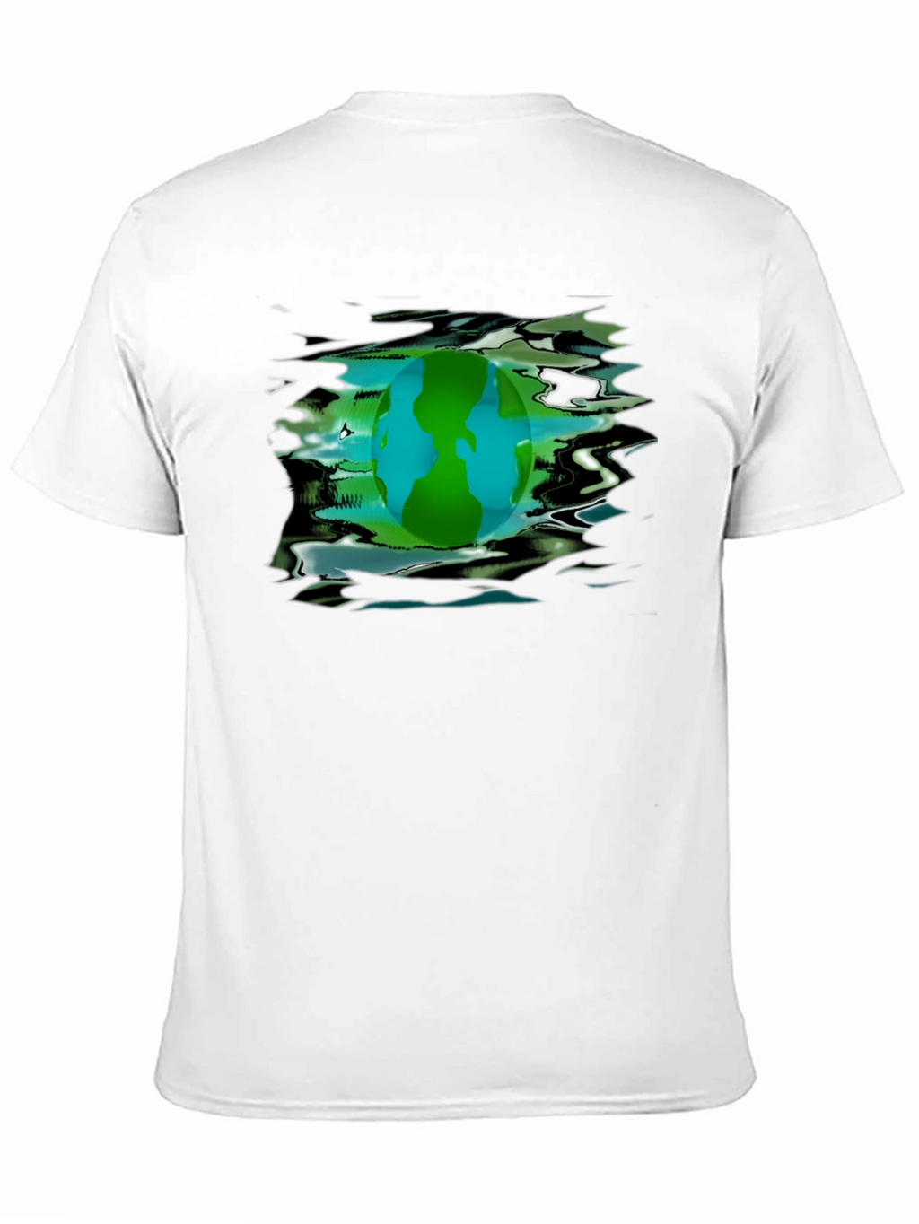 Earth Day Graphic Tee - Black Crew Neck T-Shirt