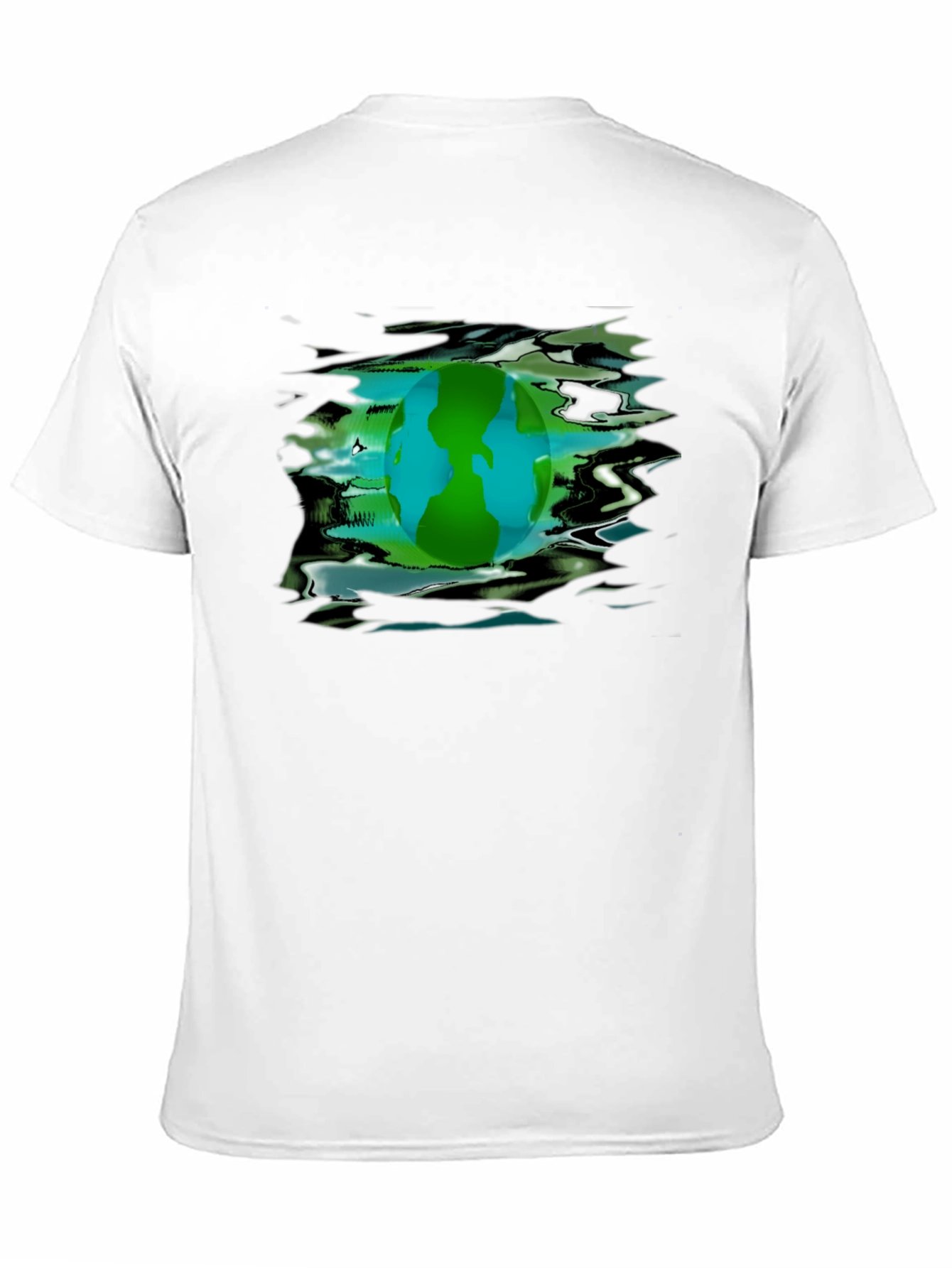 Earth Day Graphic Tee - Black Crew Neck T-Shirt