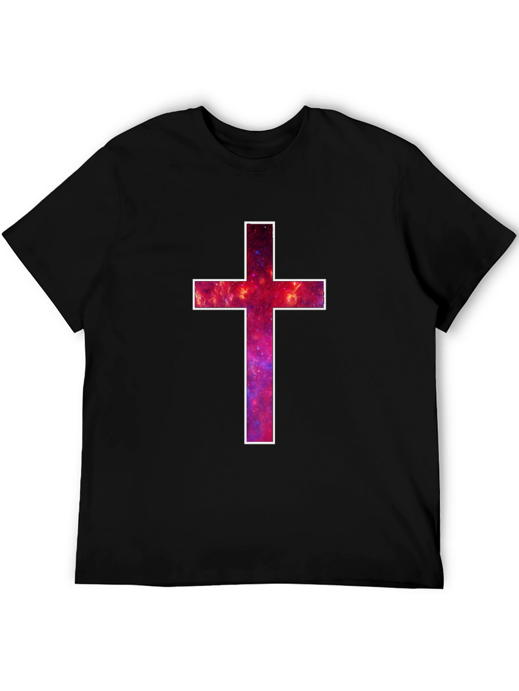 Galaxy Cross Graphic Tee - Mens Black T-Shirt