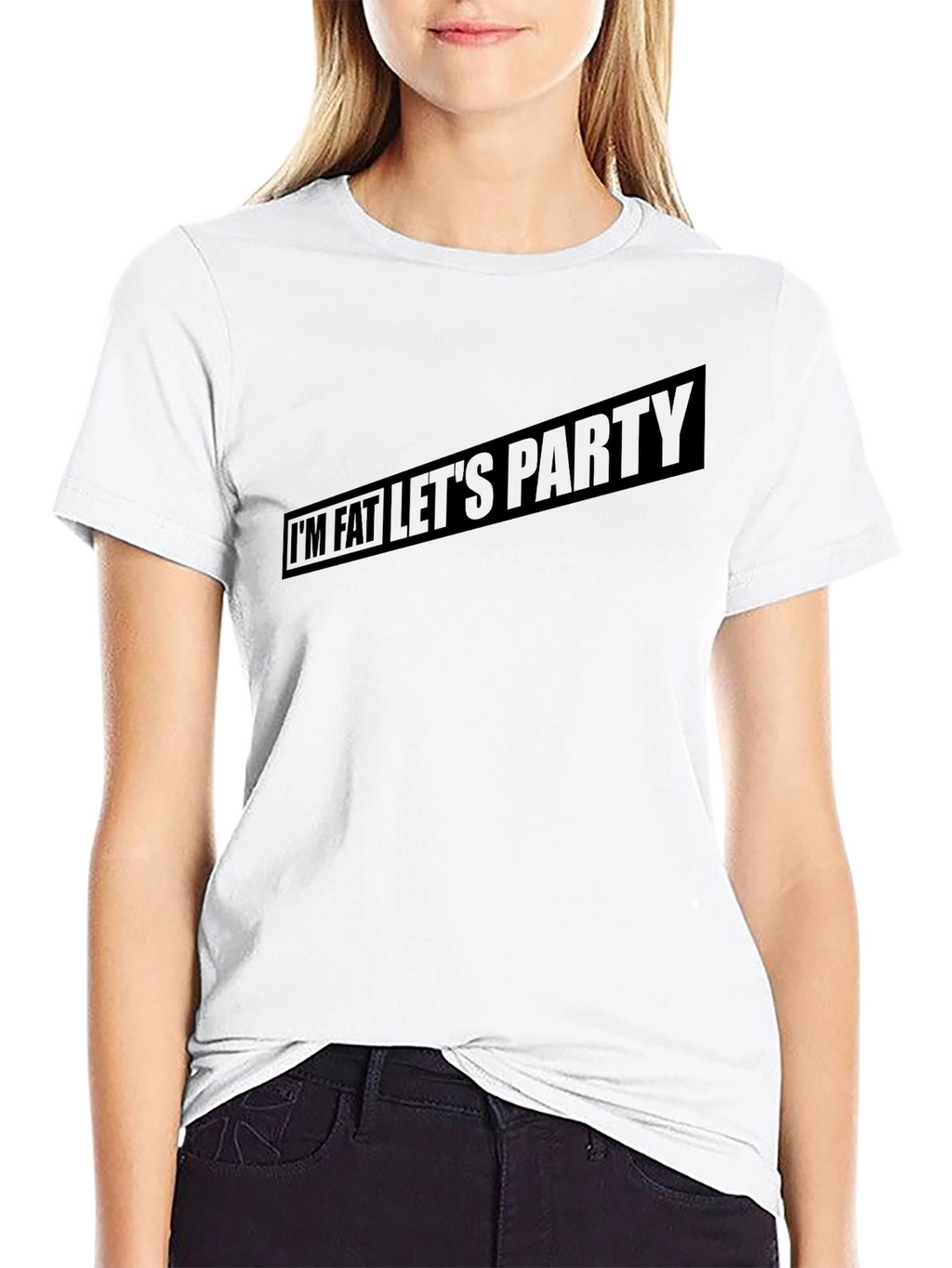 Im Fat Lets Party Mens Graphic Tee