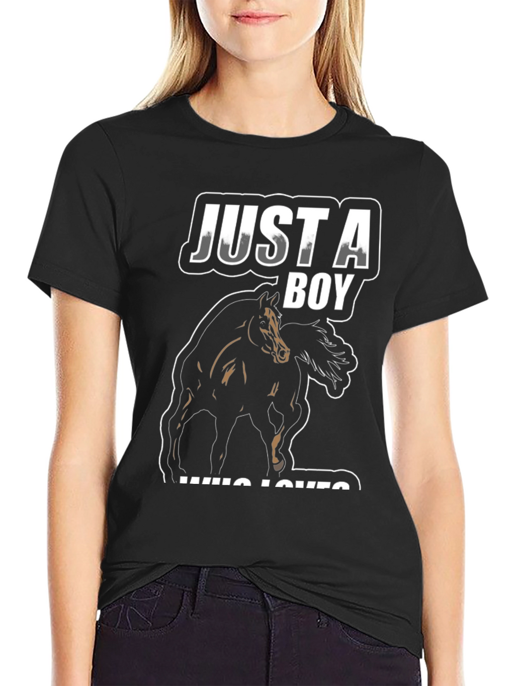 Just A Boy Who Loves Horses T-Shirt