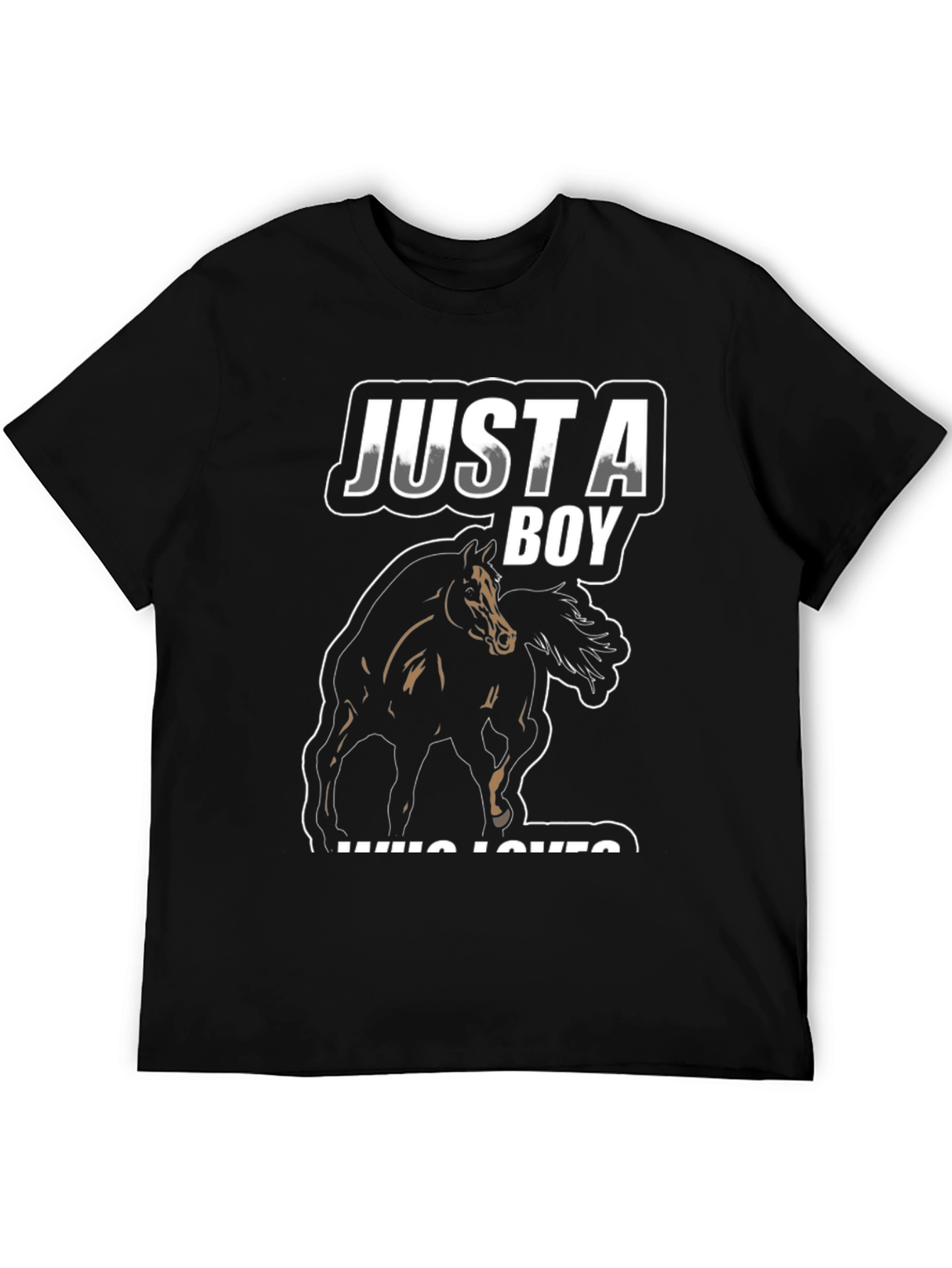Just A Boy Who Loves Horses T-Shirt