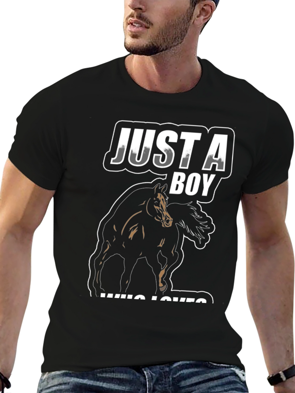 Just A Boy Who Loves Horses T-Shirt
